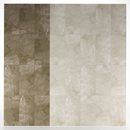 Ceramic wall Free low-poly 3D model