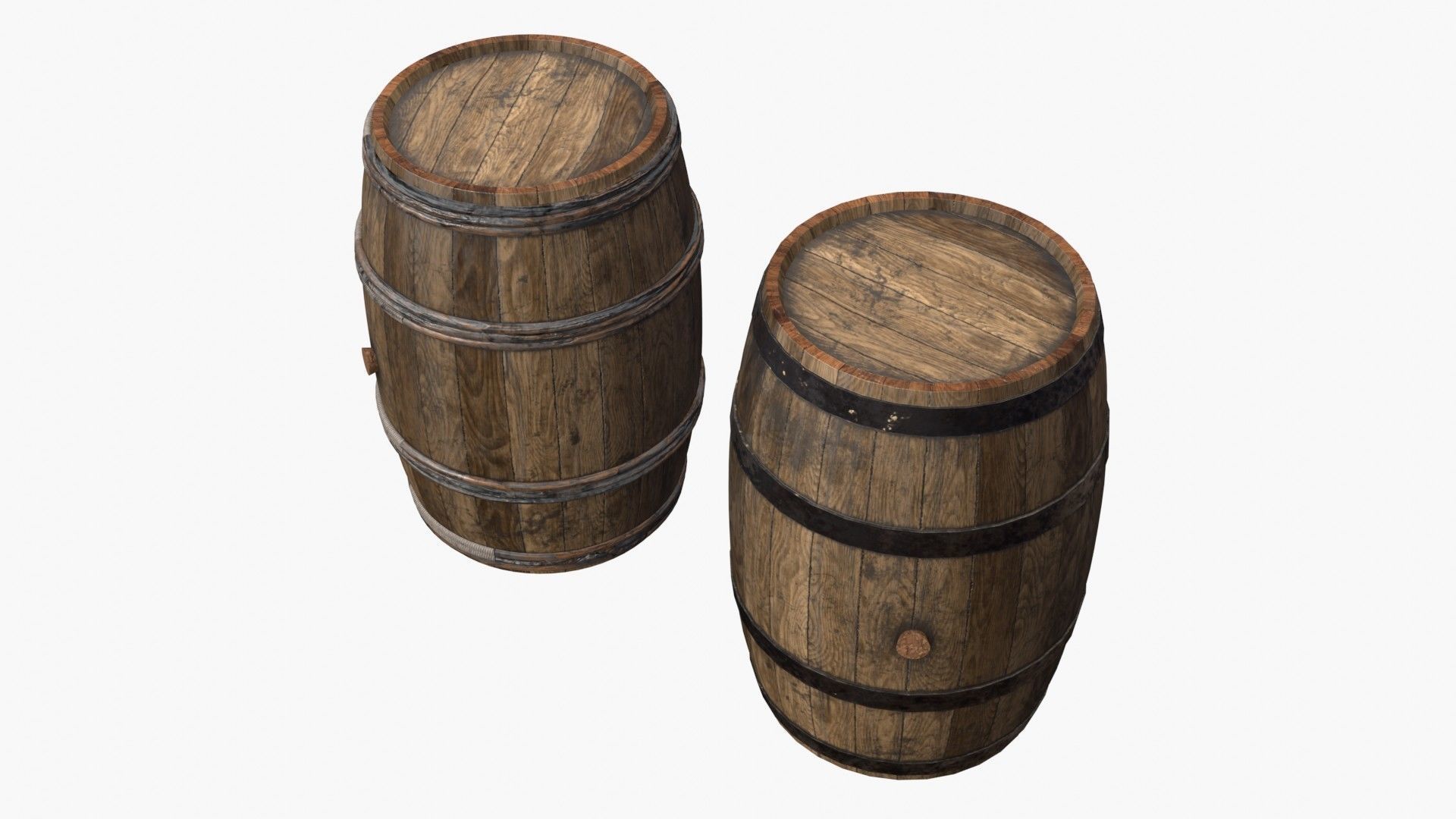 Wooden Barrel Assets Collection _16