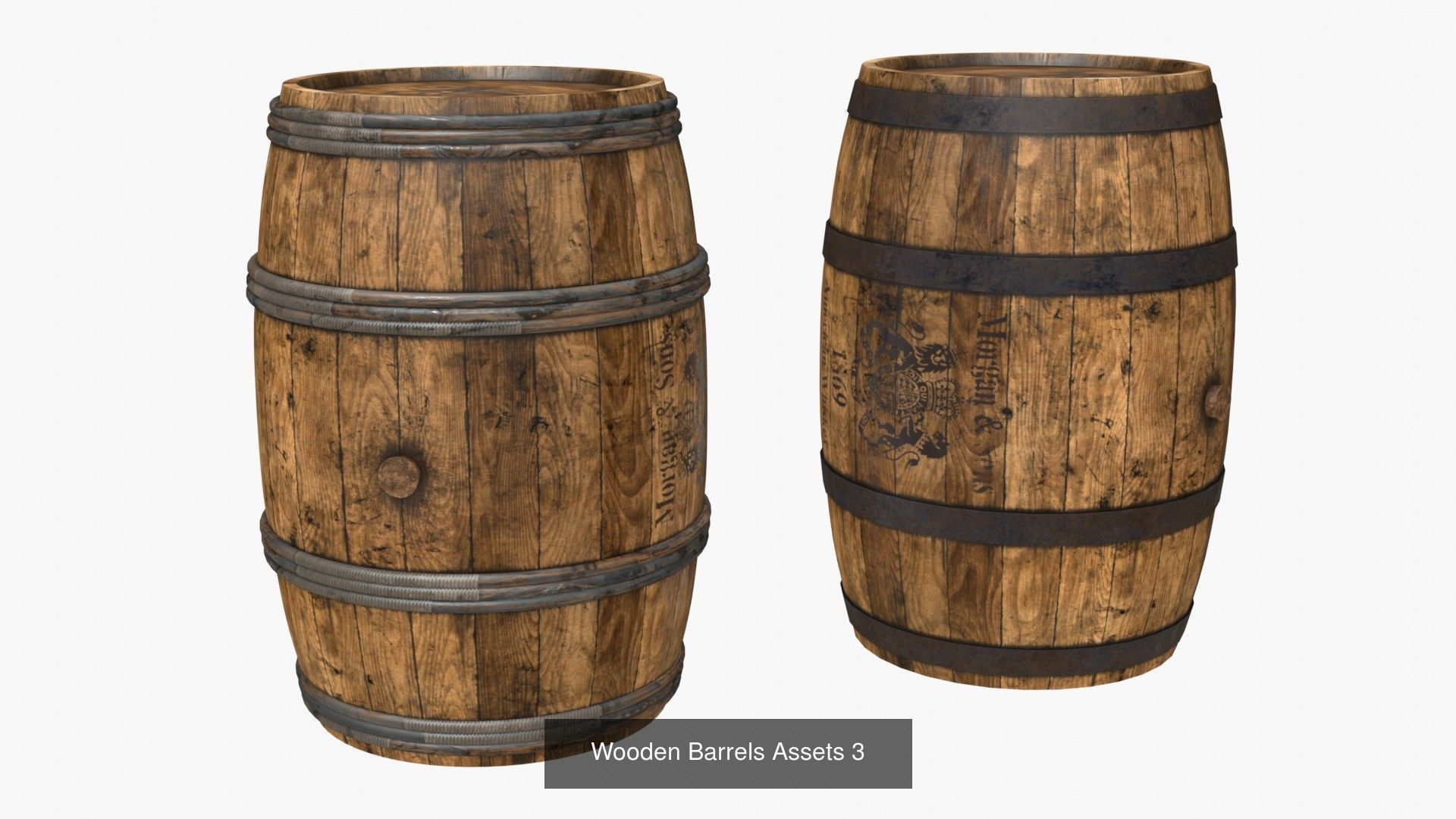 Wooden Barrel Assets Collection _6