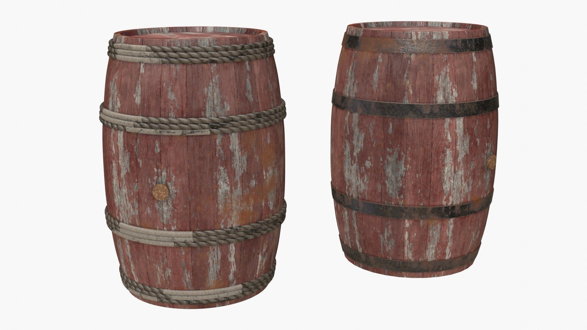Wooden Barrel Assets Collection _13