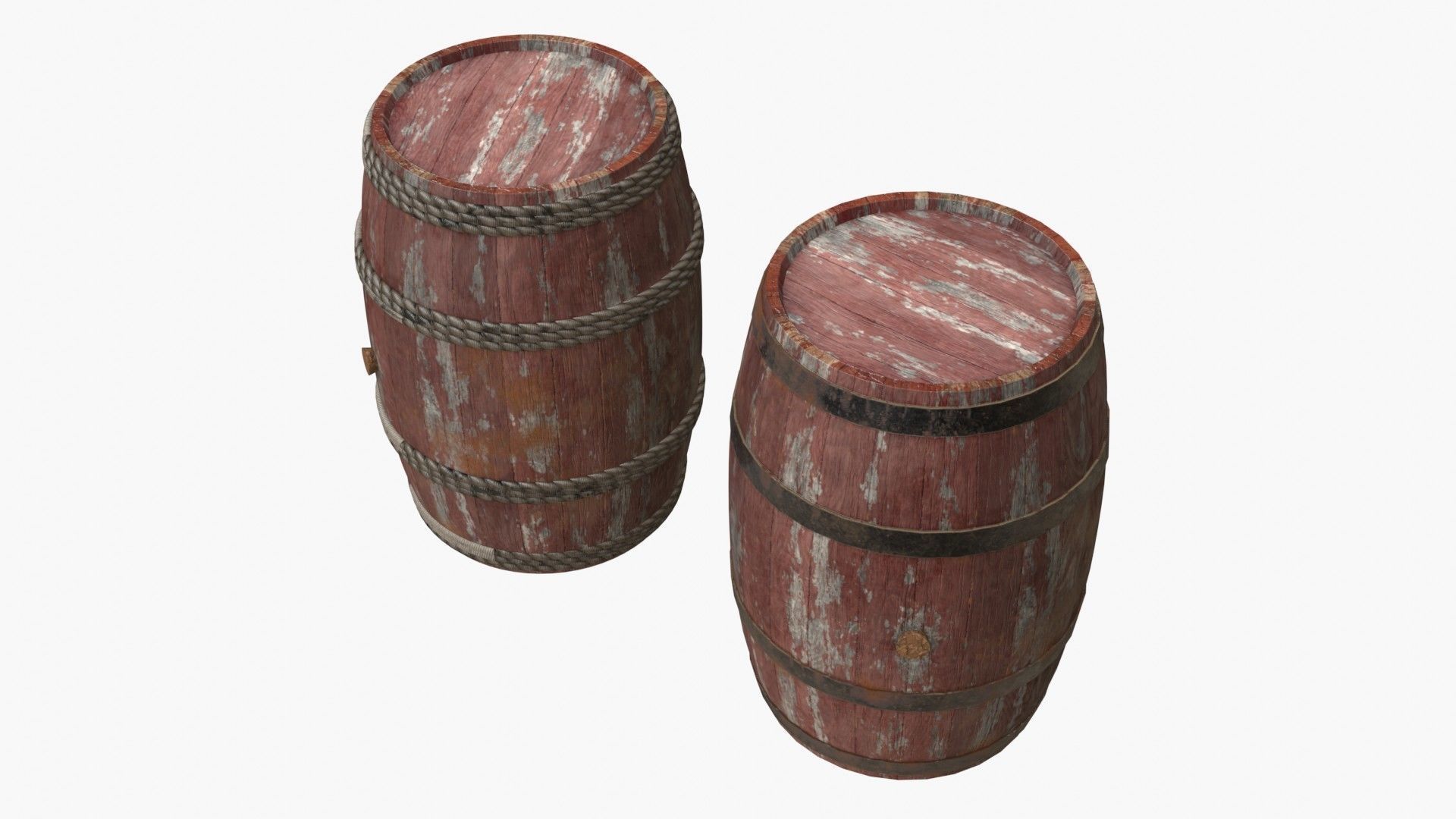Wooden Barrel Assets Collection _14