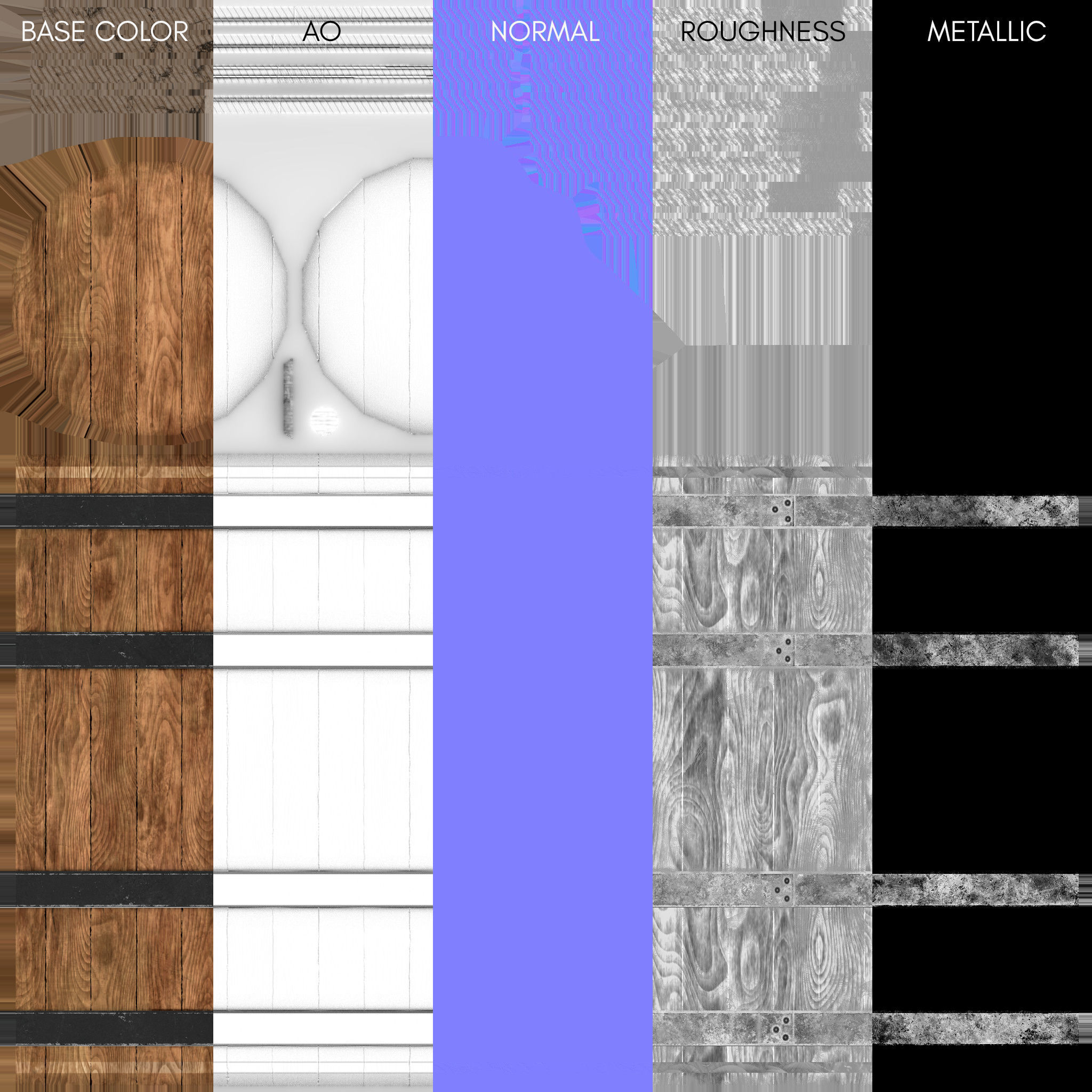 Wooden Barrel Assets Collection _22