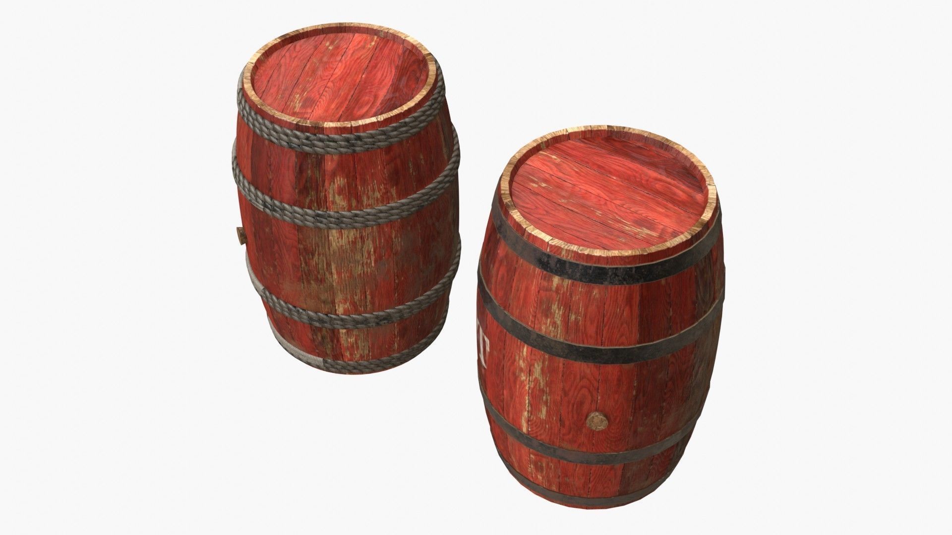 Wooden Barrel Assets Collection _9