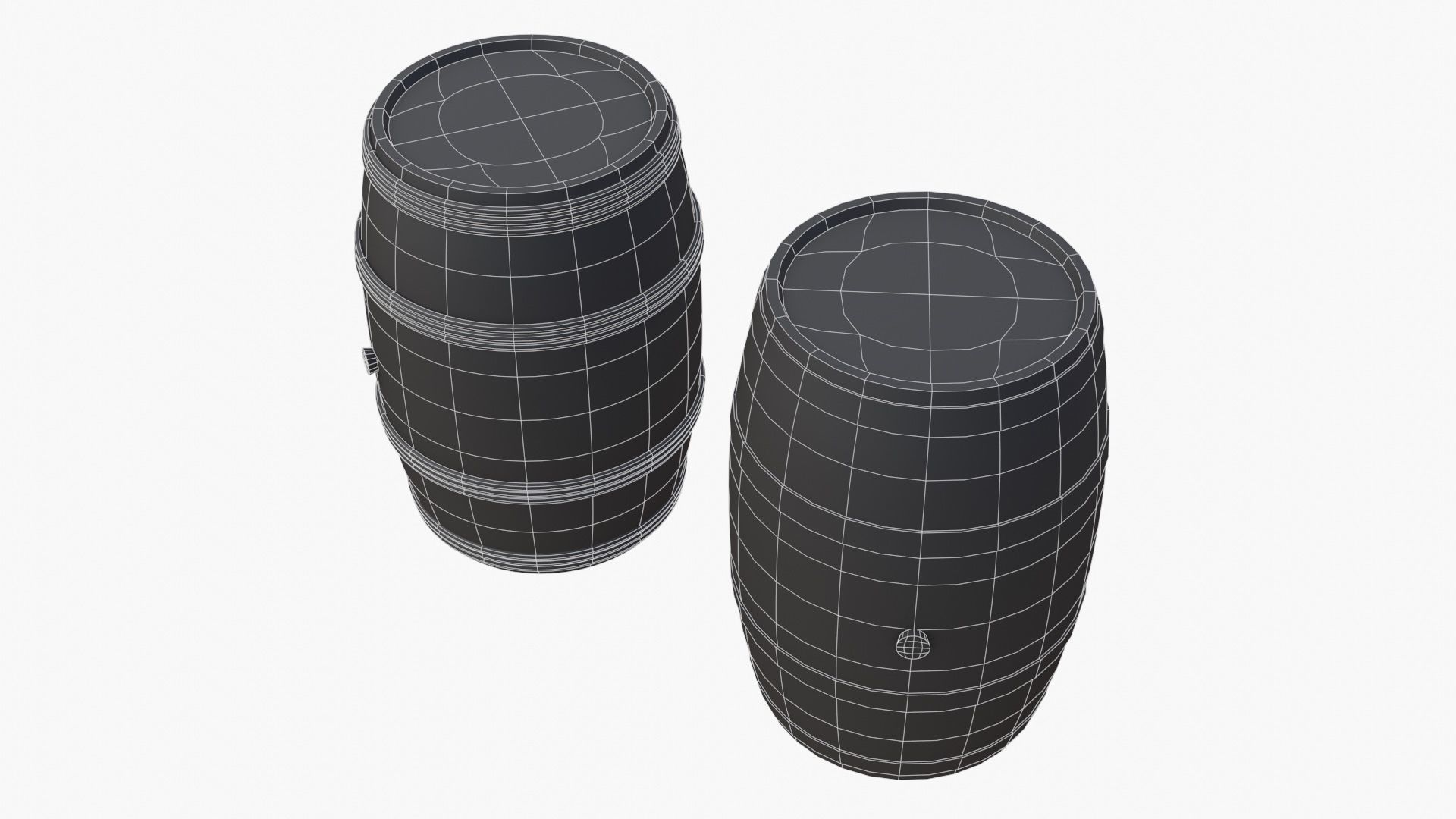 Wooden Barrel Assets Collection _18