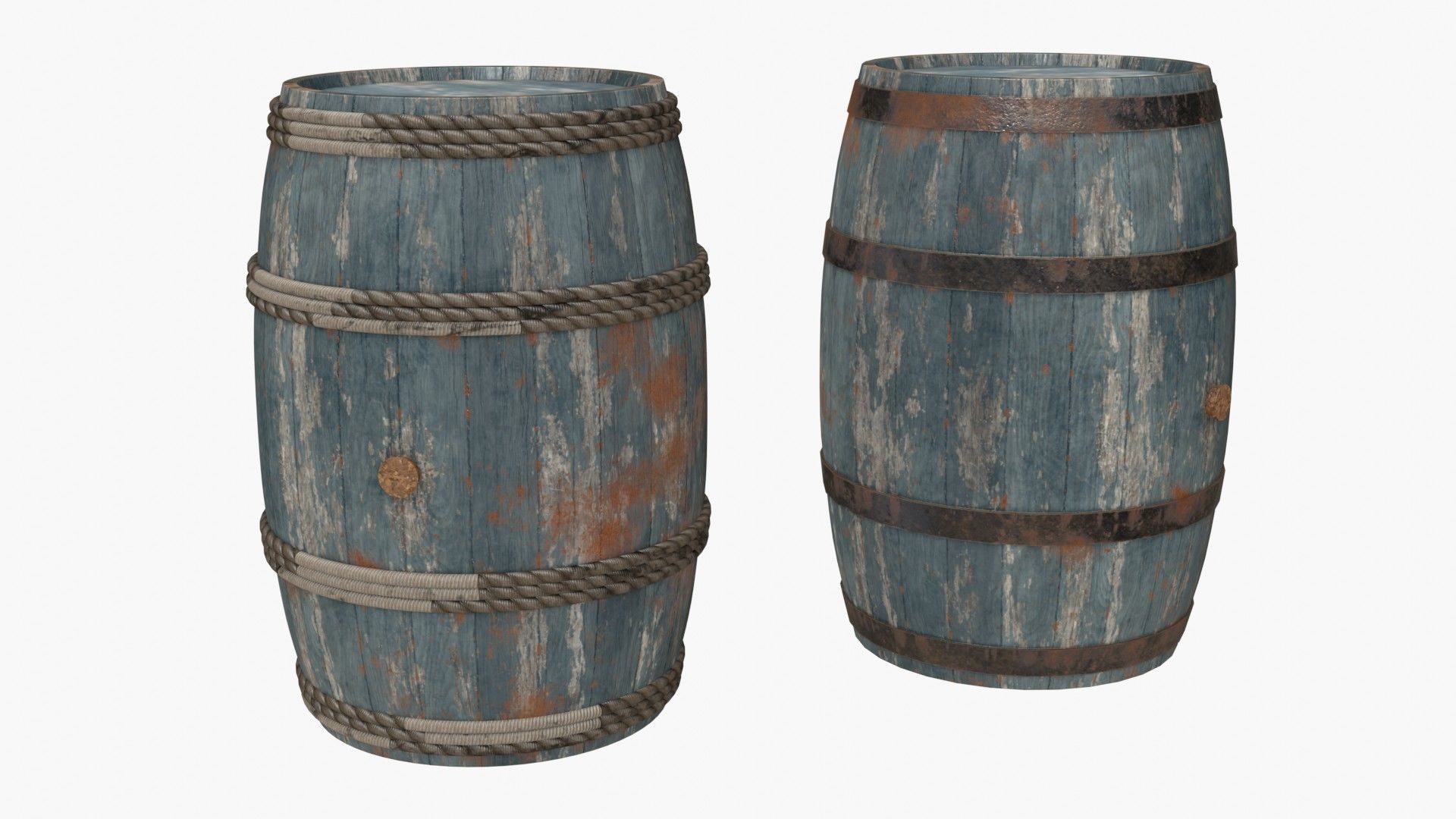 Wooden Barrel Assets Collection _11