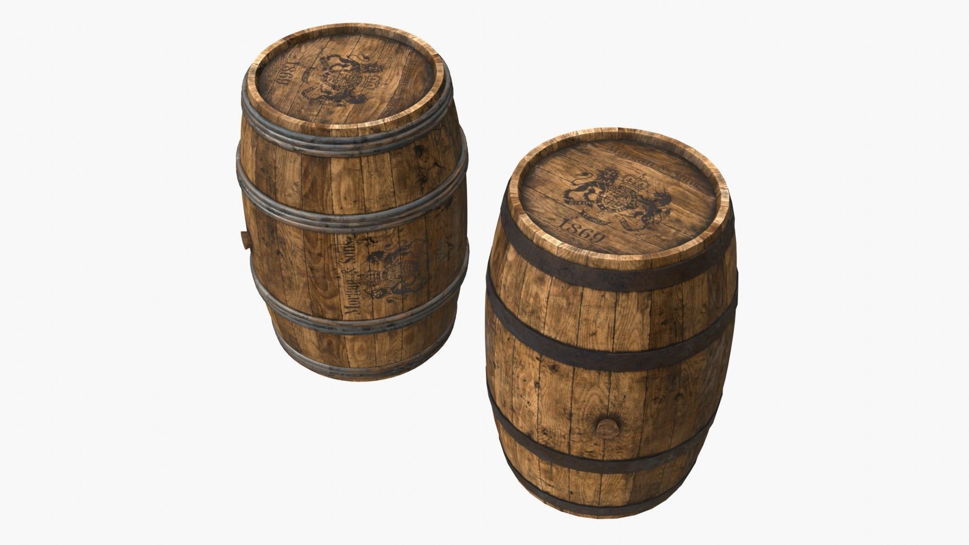 Wooden Barrel Assets Collection _7