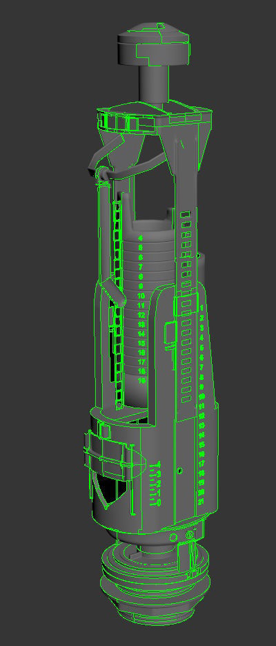 Flusher toilet 3D model_17