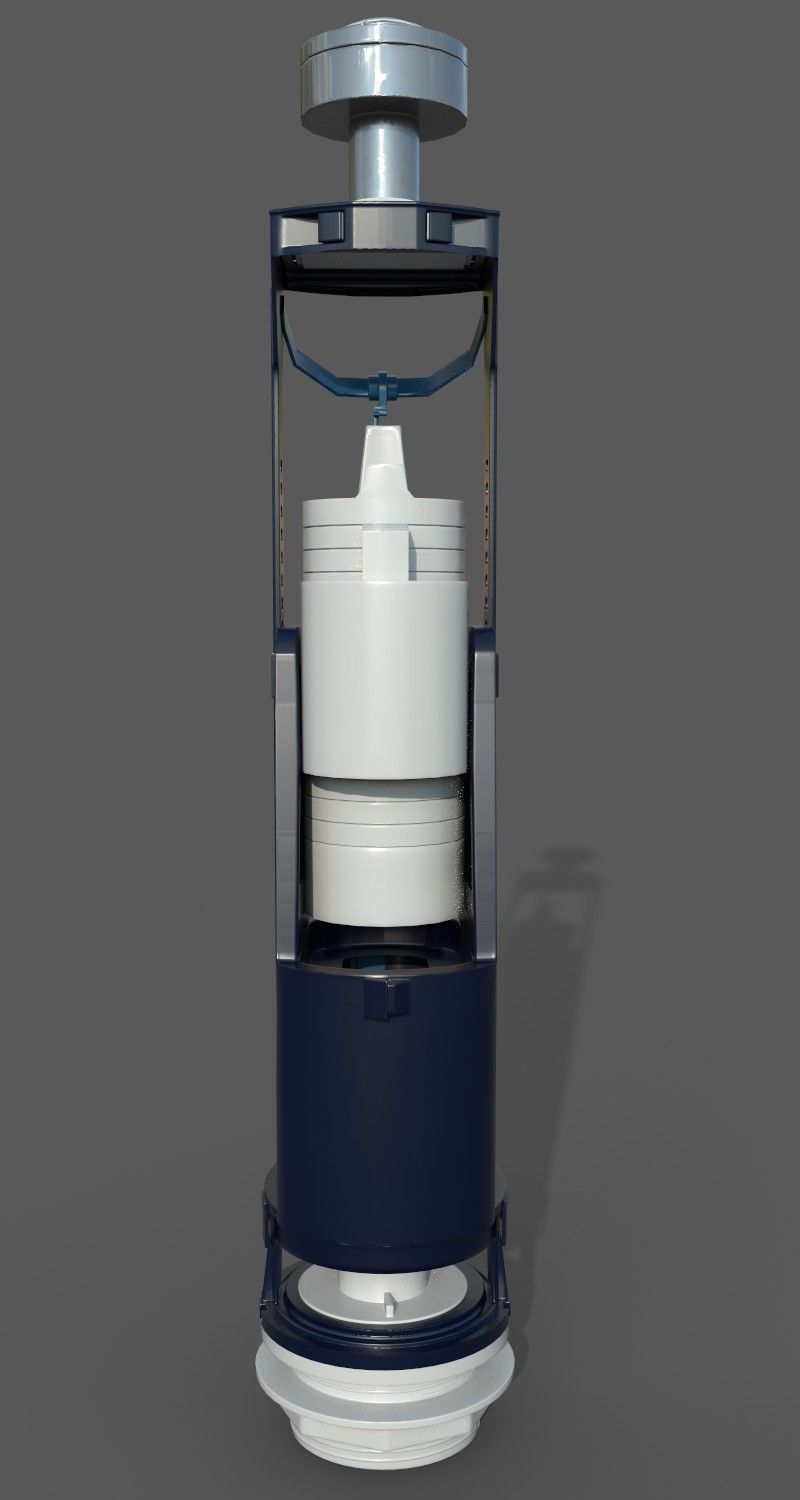 Flusher toilet 3D model_4