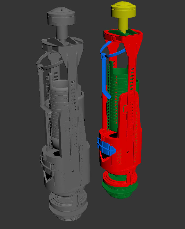 Flusher toilet 3D model_19