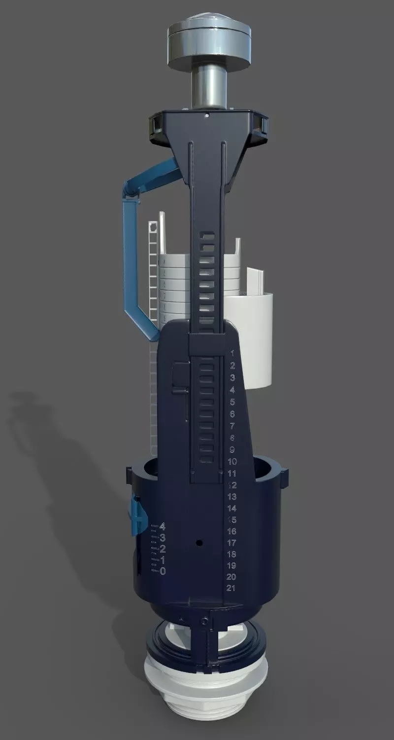 Flusher toilet 3D model_0