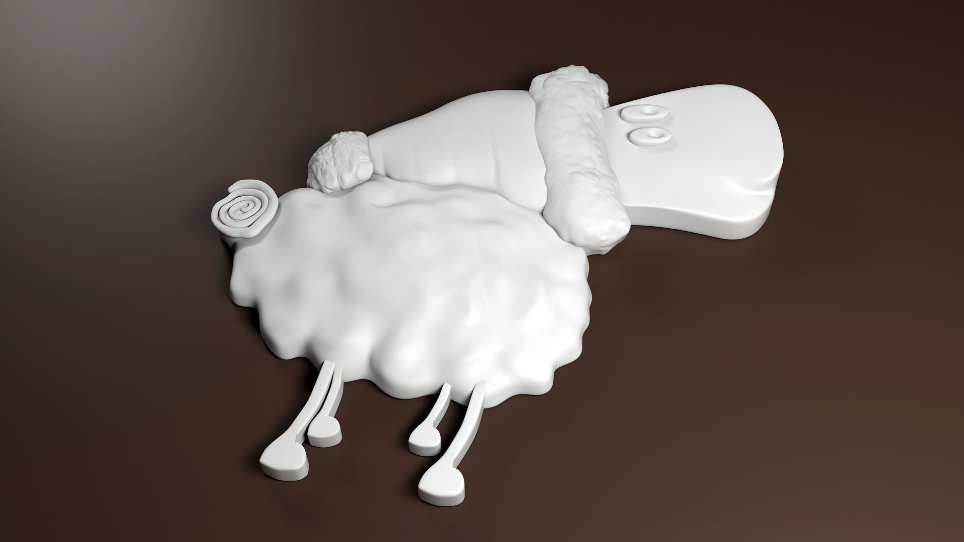 Christmas Sheep Stl 3D print model_1