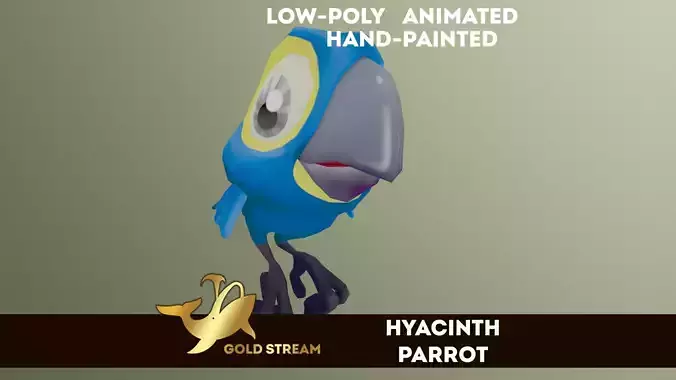 Hyacint macaw animated