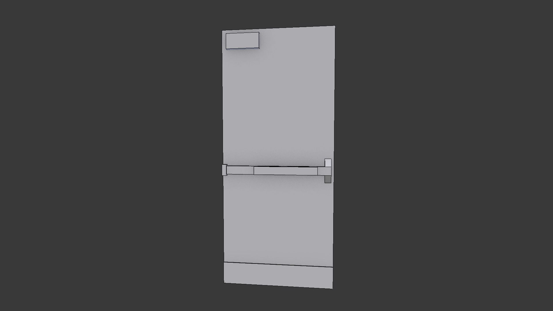 Cartoon Prop Essentials - Metal Door Low-poly 3D model_5