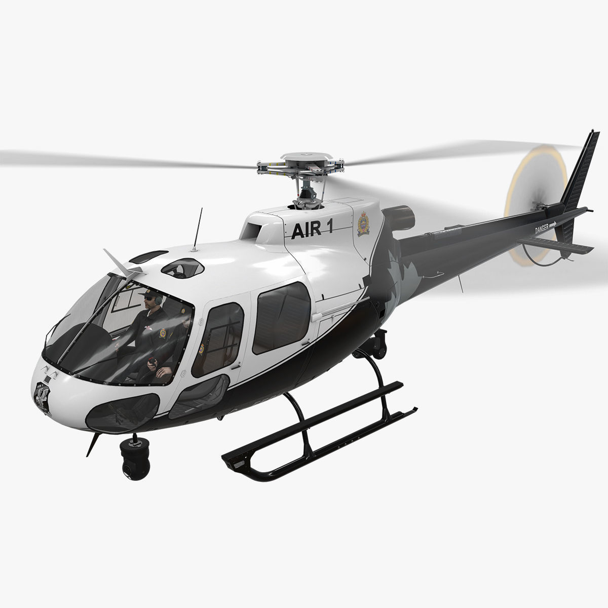 AS-350 Edmonton Police Service Animated