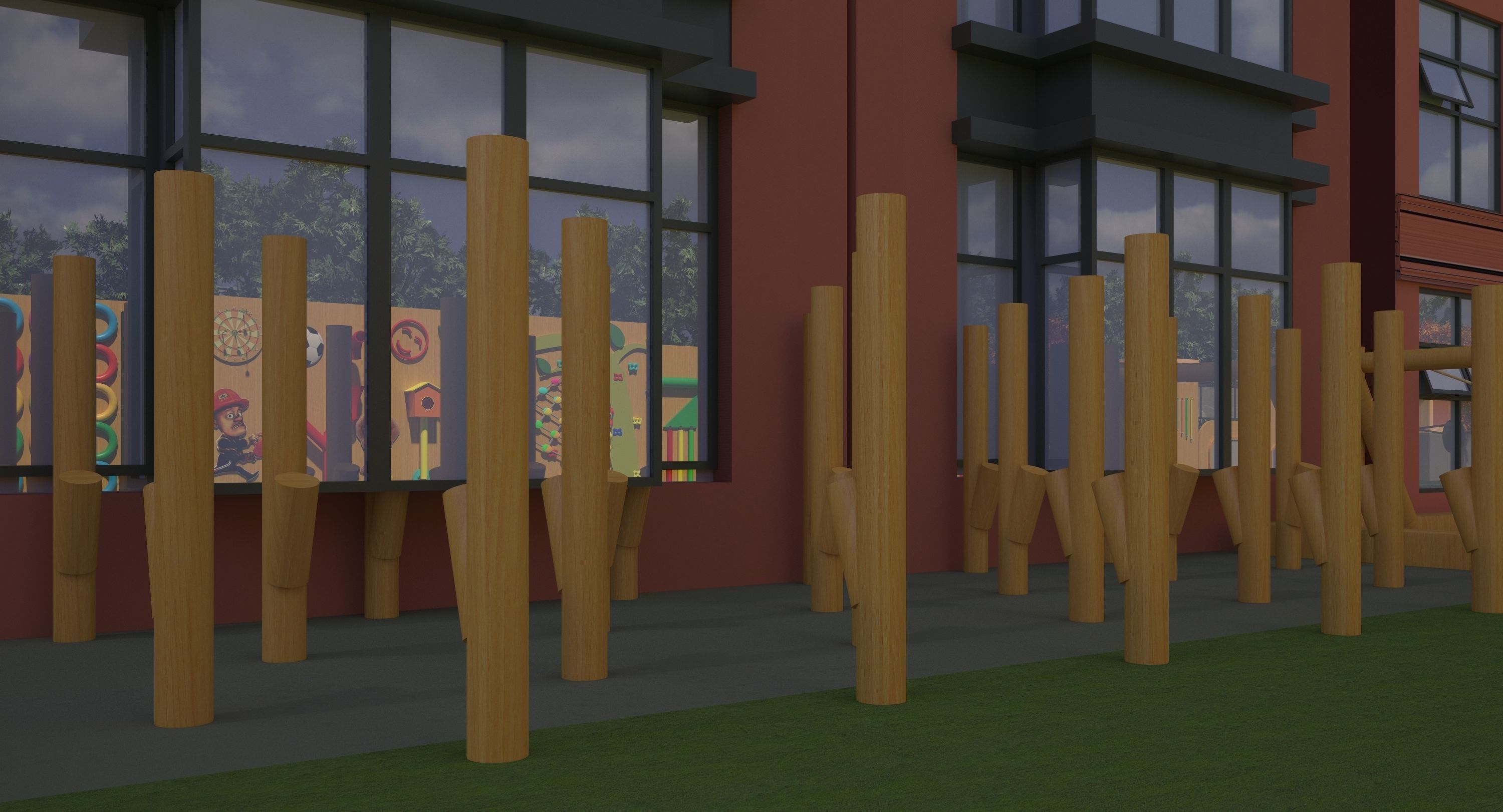 Kindergarten Design Case 3D model_7