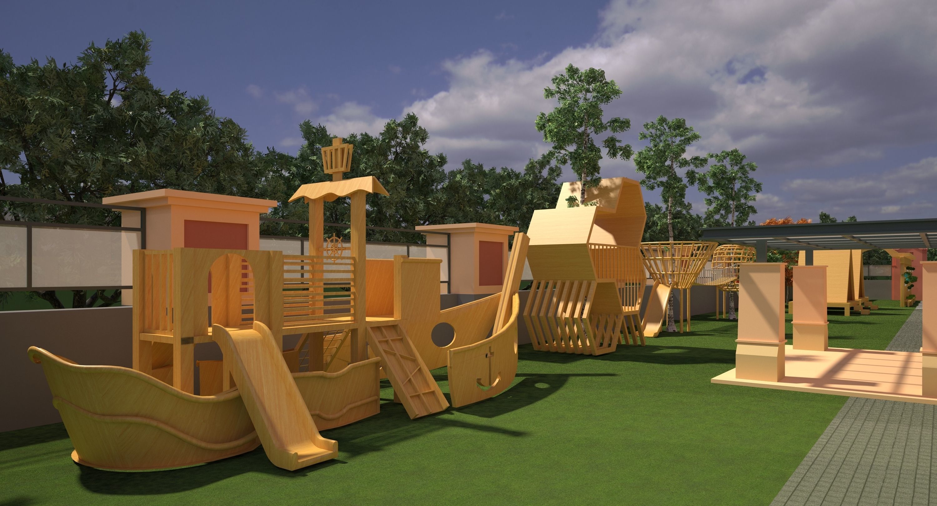 Kindergarten Design Case 3D model_12