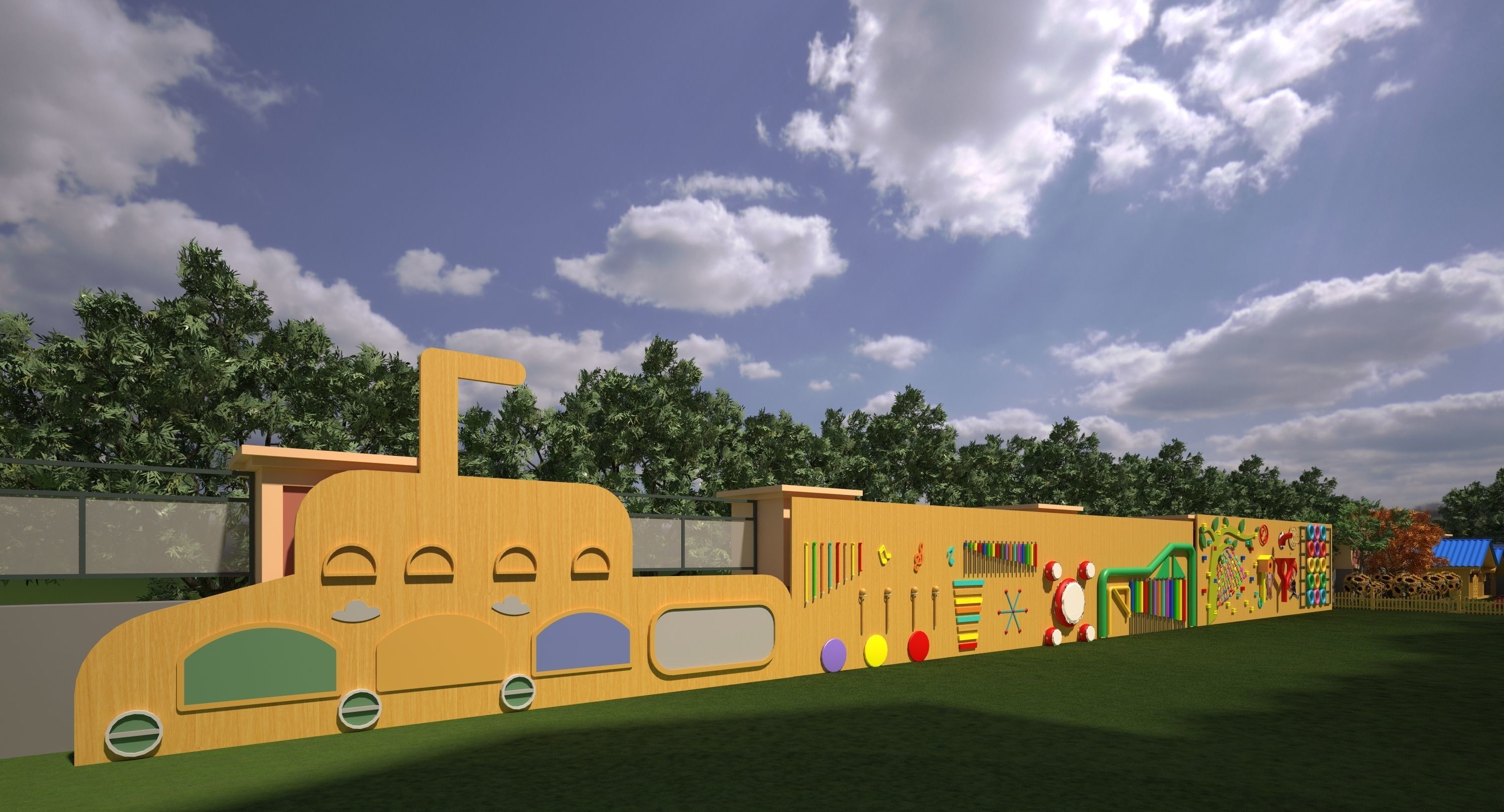 Kindergarten Design Case 3D model_2