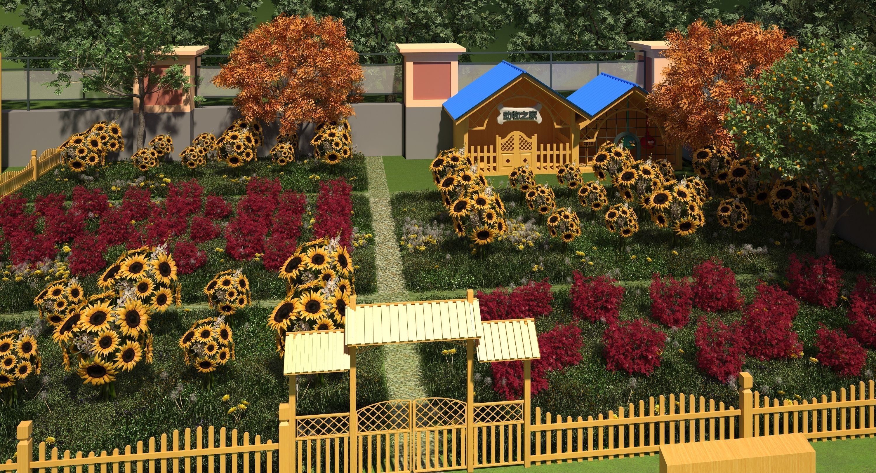 Kindergarten Design Case 3D model_4