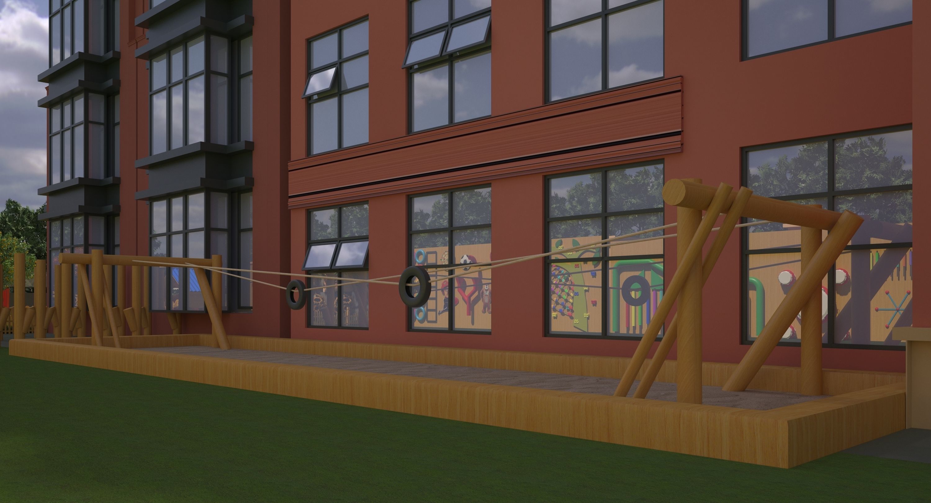 Kindergarten Design Case 3D model_8