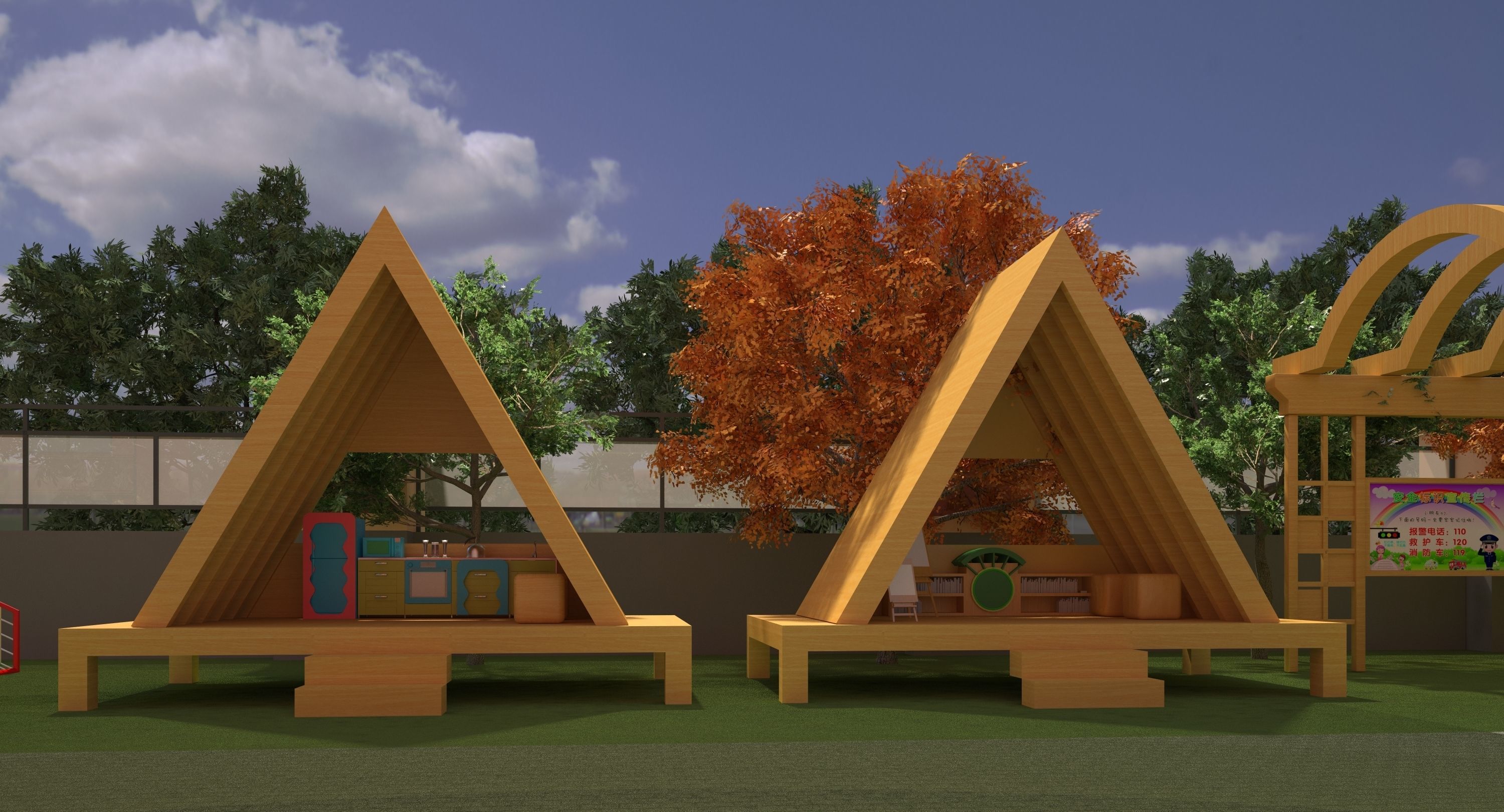 Kindergarten Design Case 3D model_6