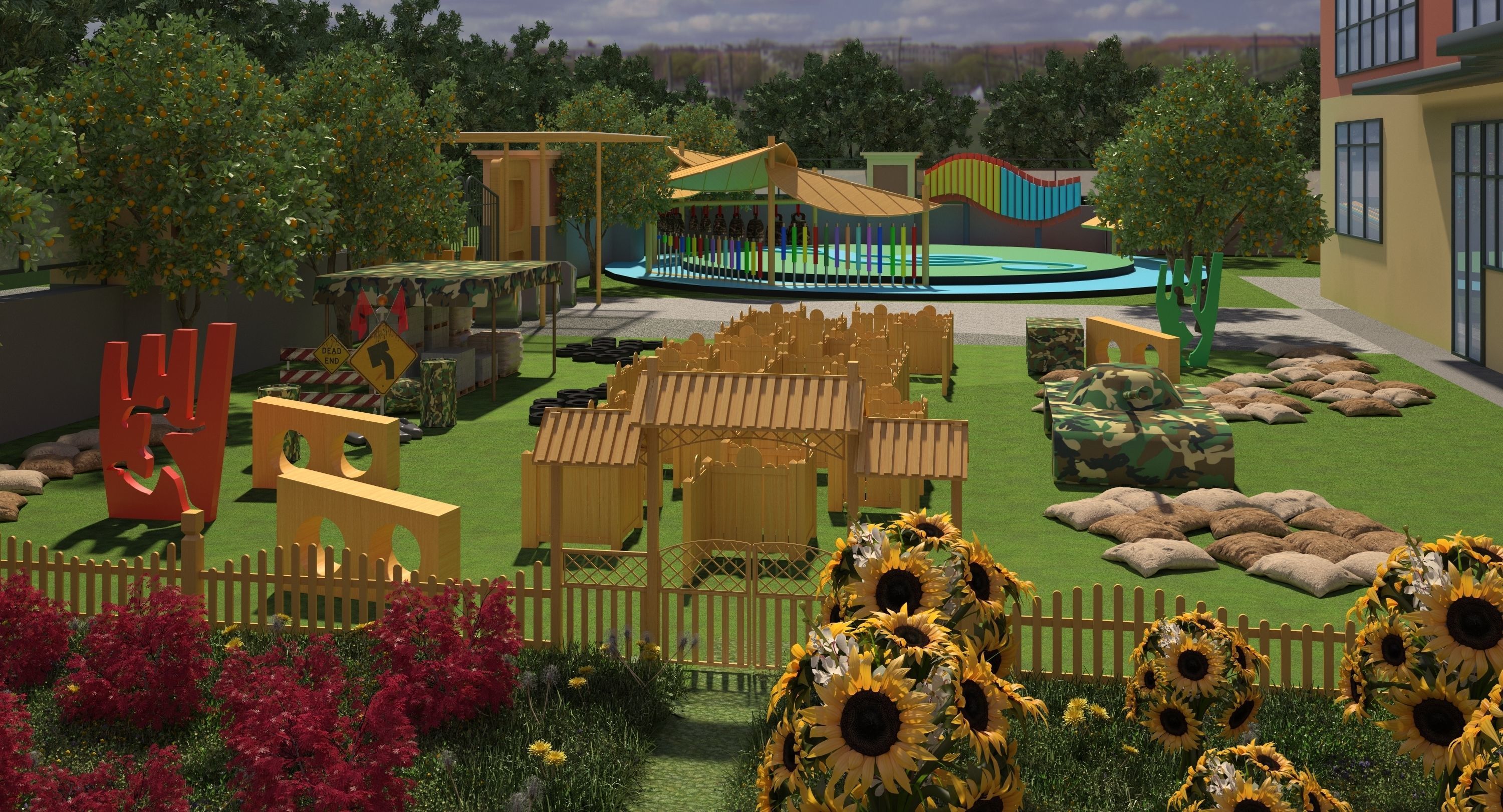 Kindergarten Design Case 3D model_10