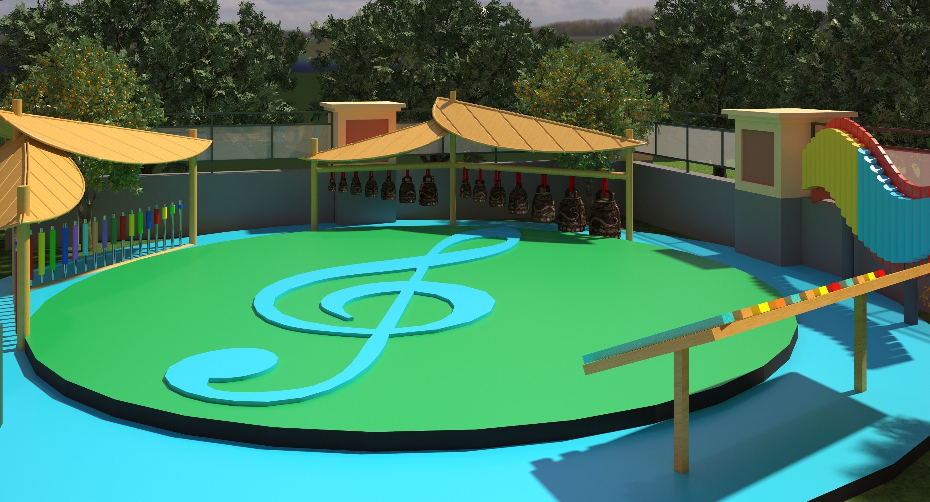 Kindergarten Design Case 3D model_11