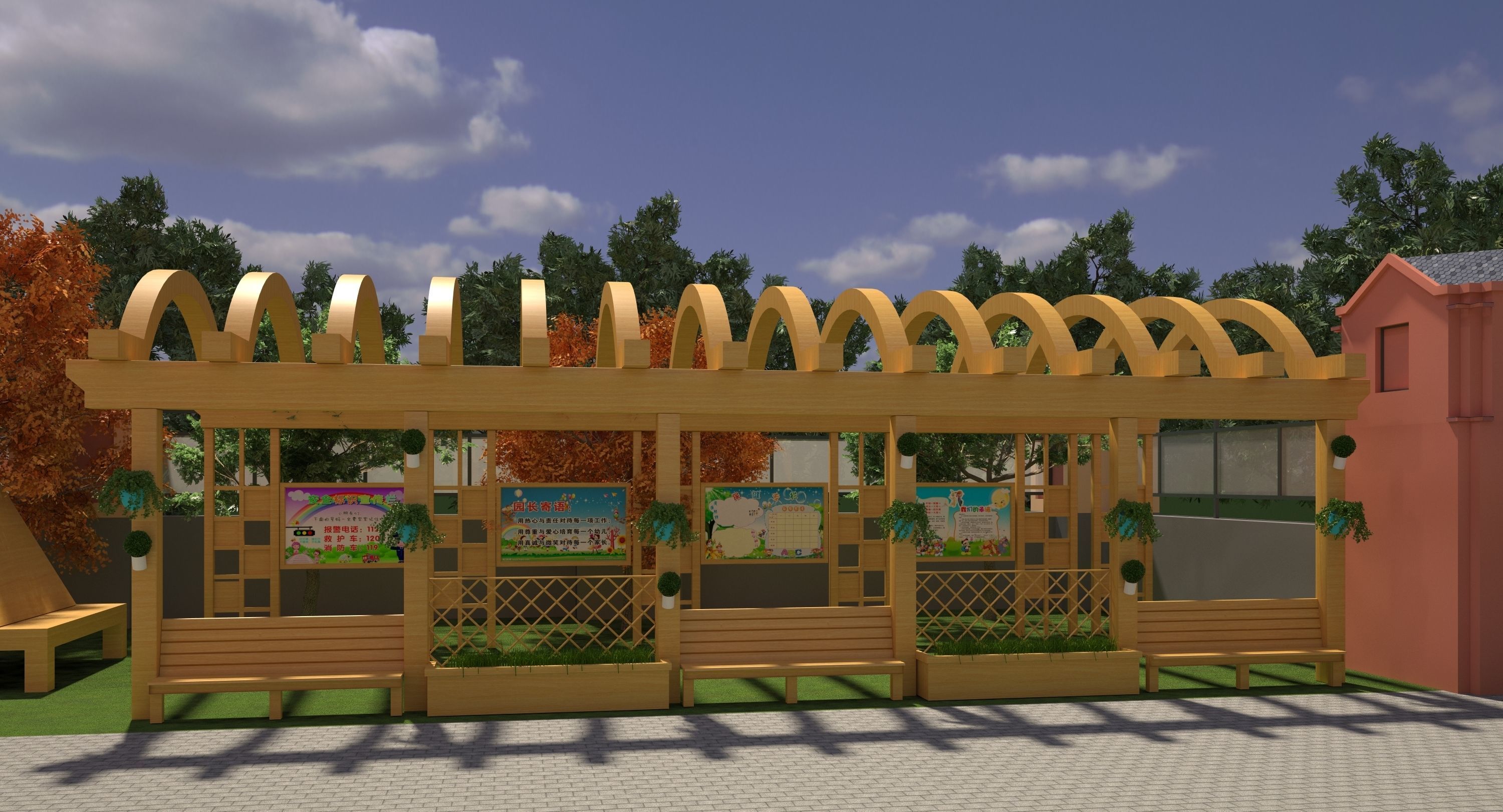 Kindergarten Design Case 3D model_5