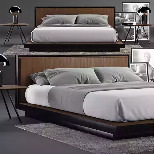 Envy Queen Bed SET 3D model