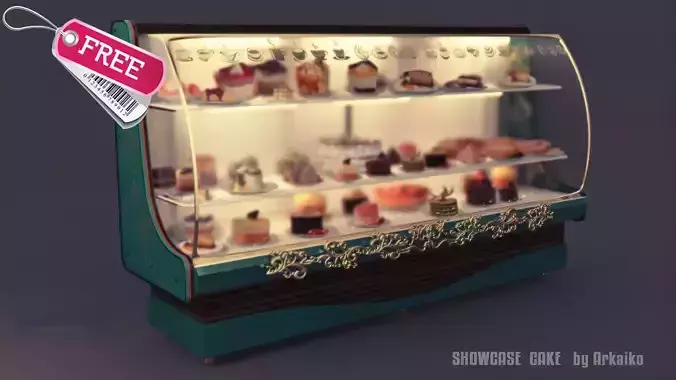 Showcase cake commercial stand