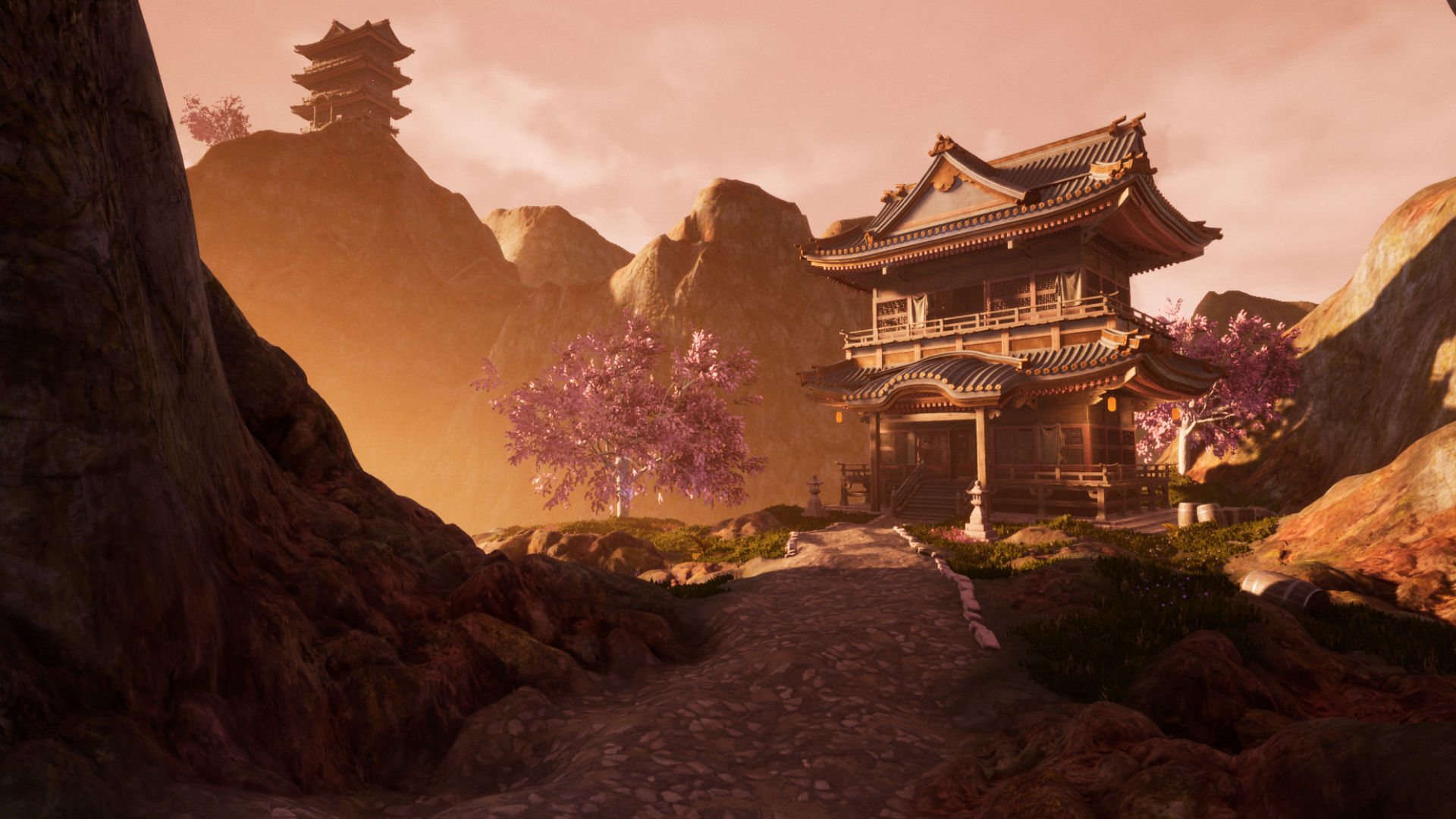 Hidden Shrine UE4 environment Low-poly 3D model_6