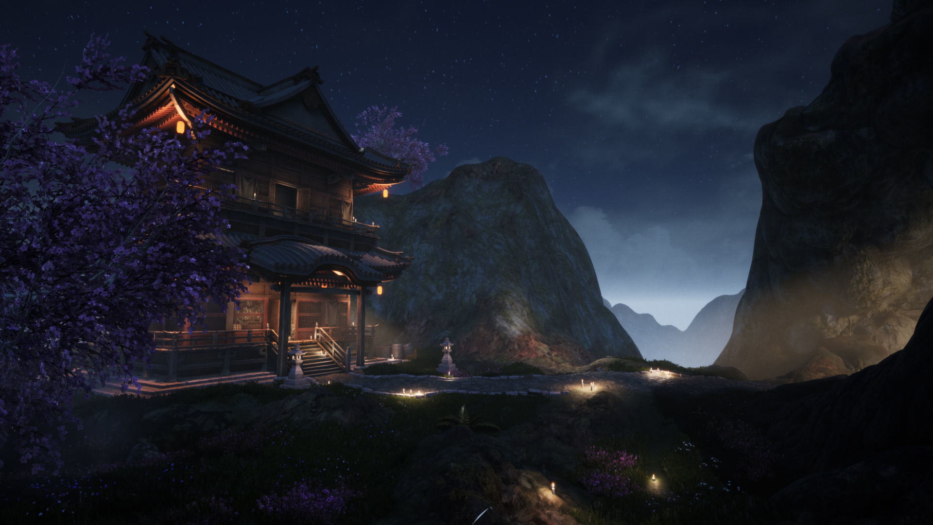 Hidden Shrine UE4 environment Low-poly 3D model_3