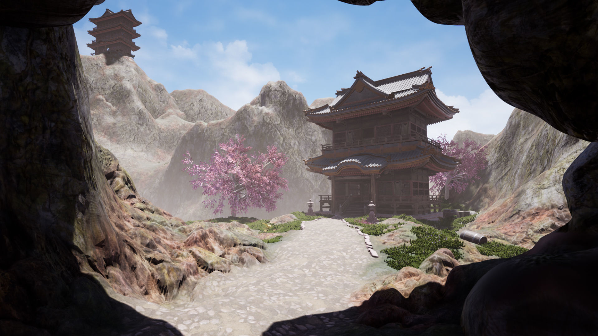 Hidden Shrine UE4 environment Low-poly 3D model_8
