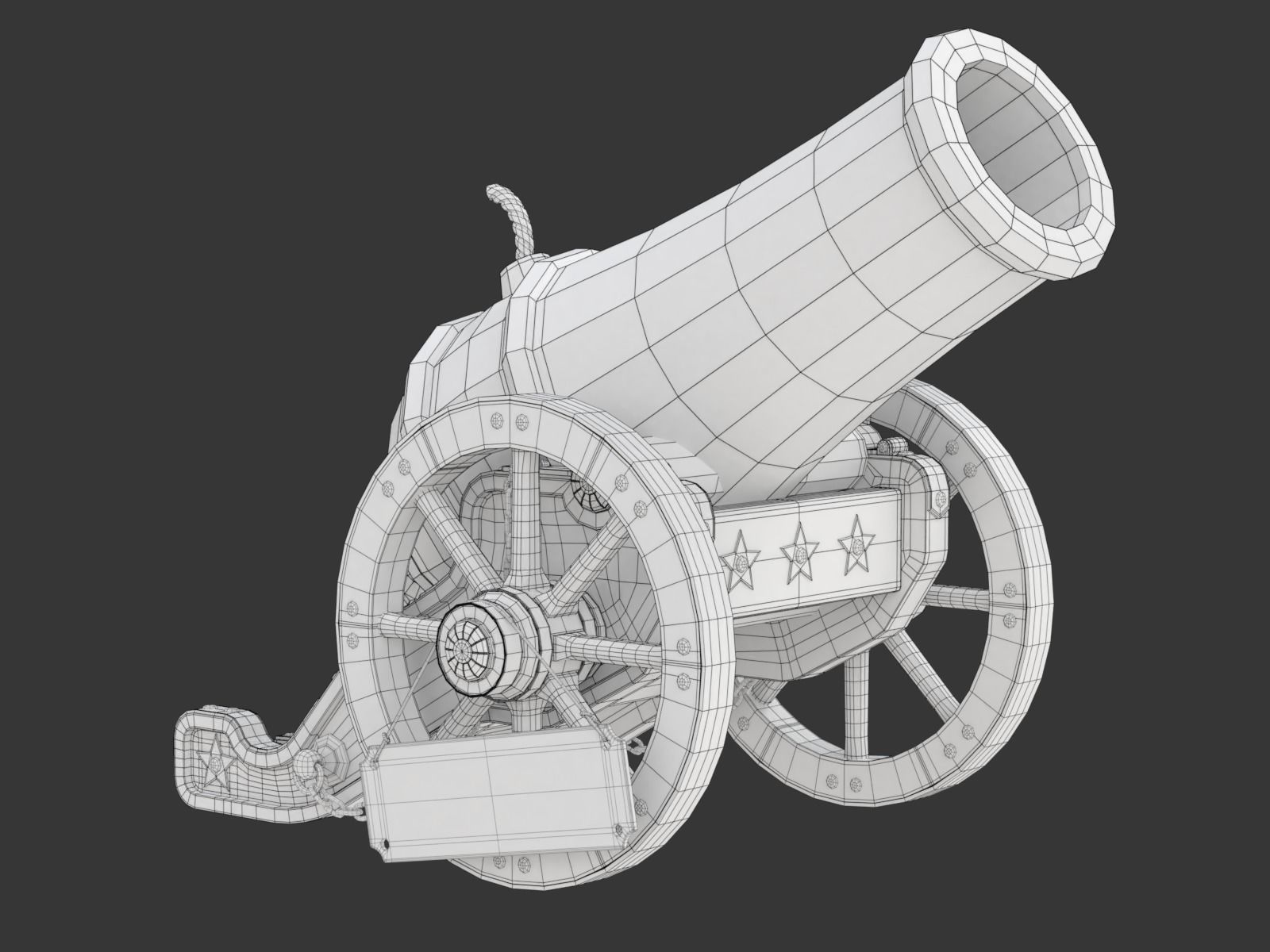 Circus Cannon 3D model_27