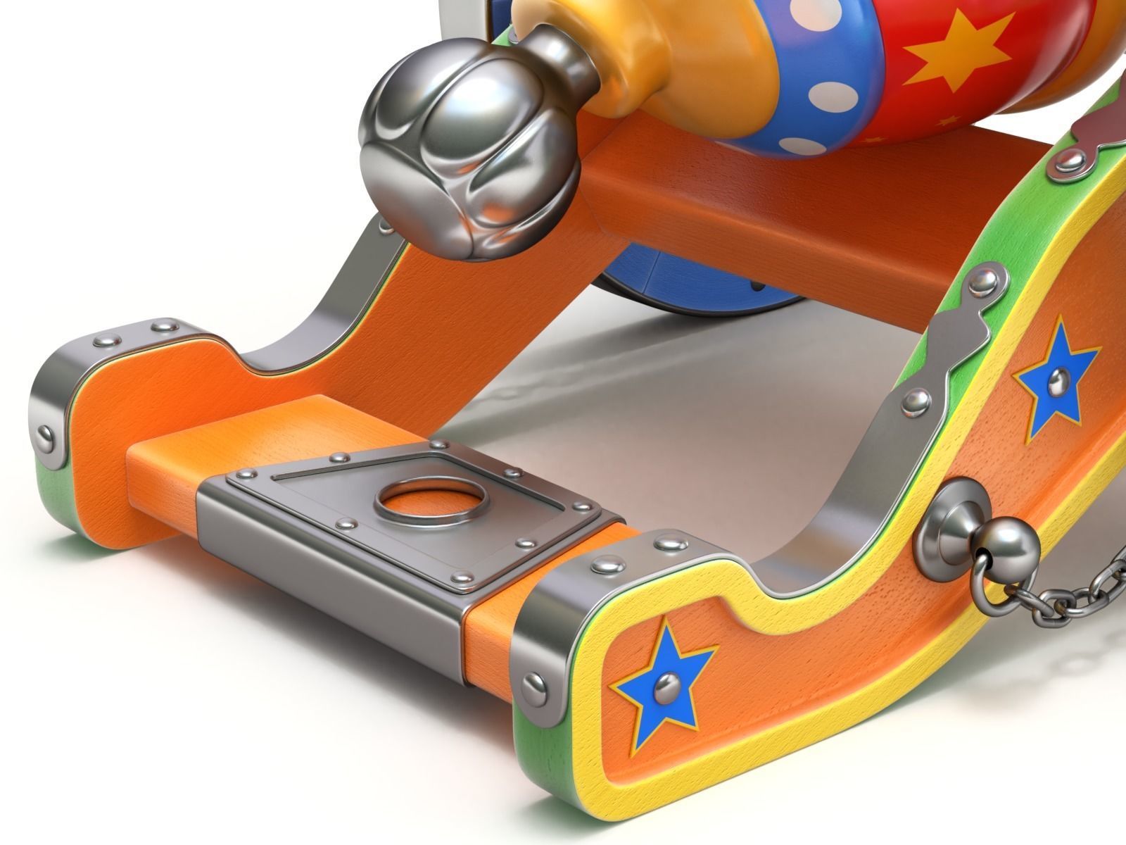 Circus Cannon 3D model_4