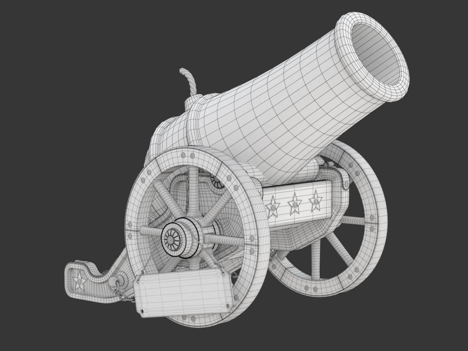 Circus Cannon 3D model_30
