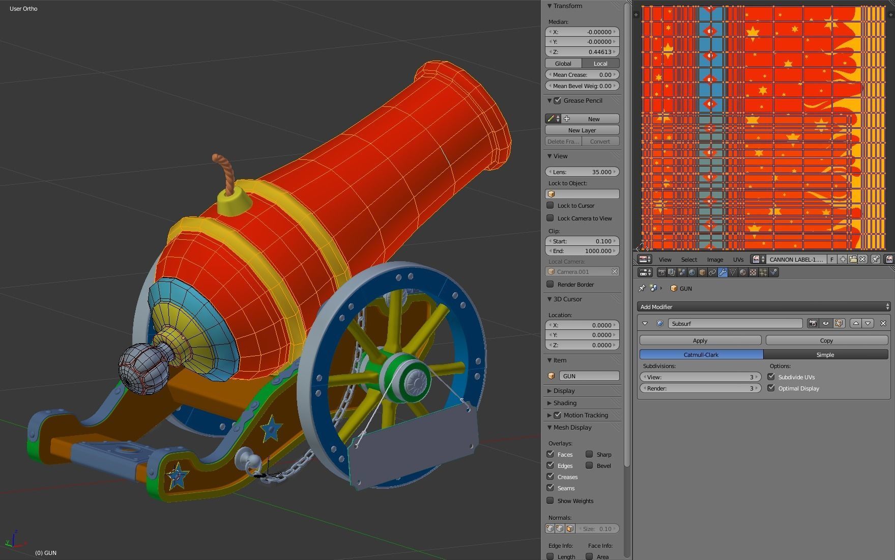 Circus Cannon 3D model_25