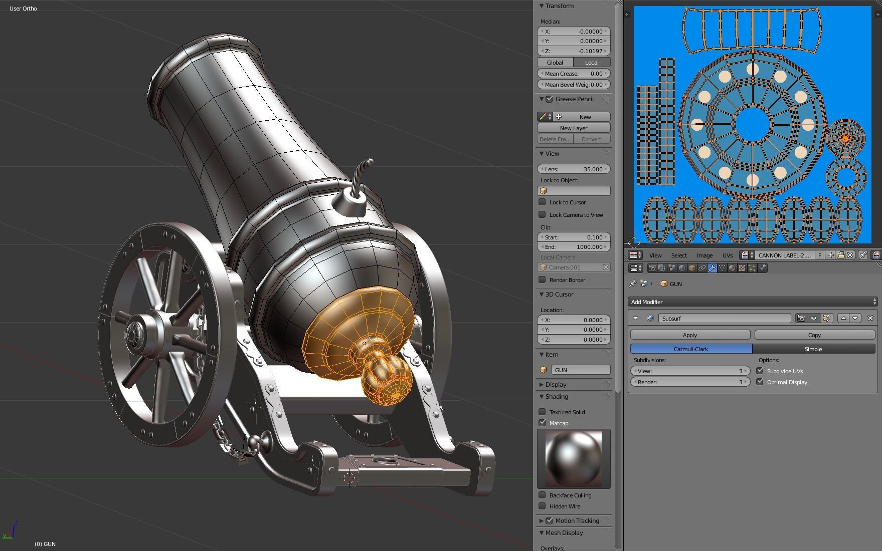 Circus Cannon 3D model_23