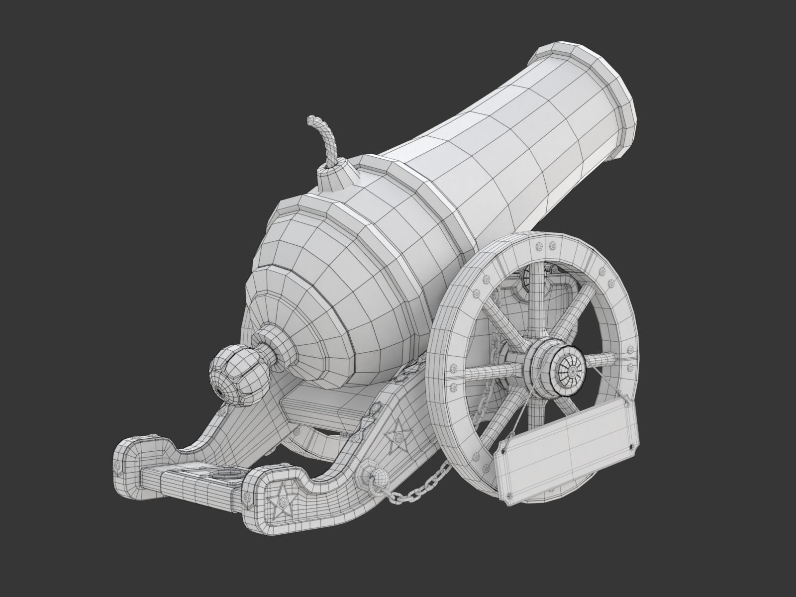 Circus Cannon 3D model_26
