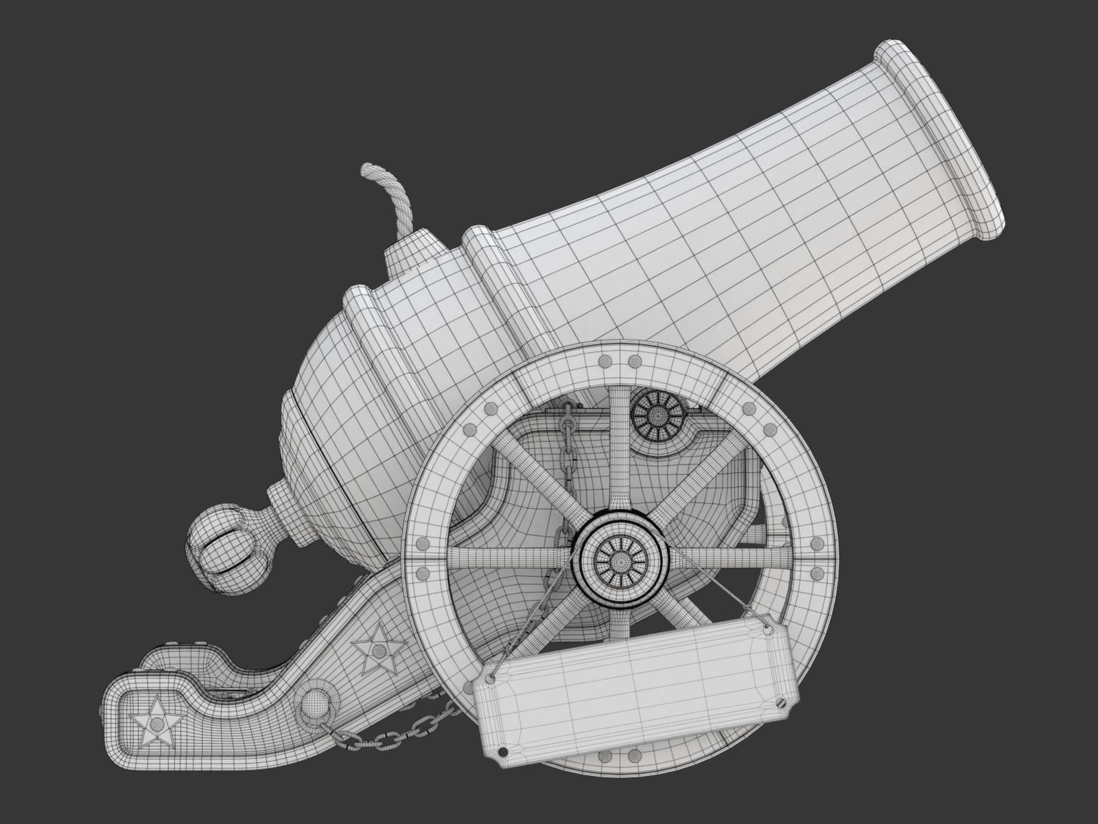 Circus Cannon 3D model_34