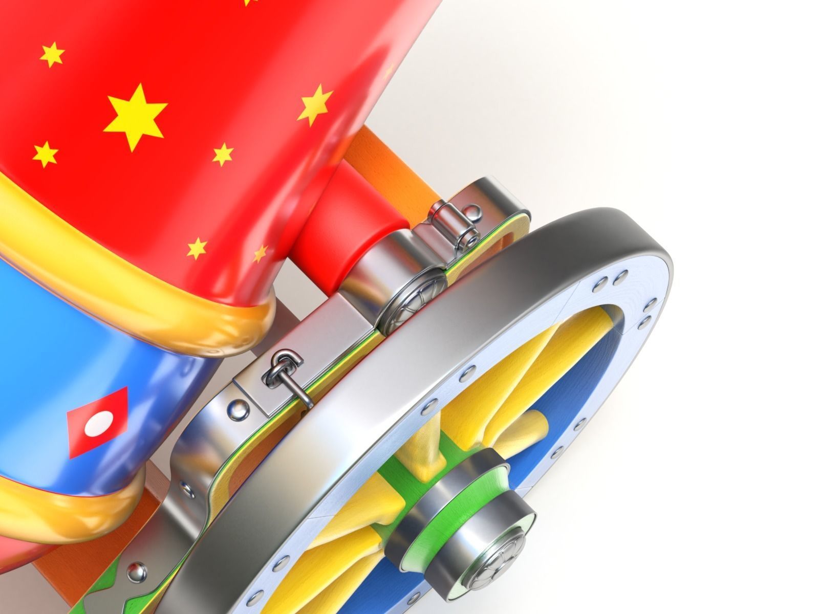 Circus Cannon 3D model_6