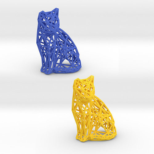 Sitting Cat 3D print model