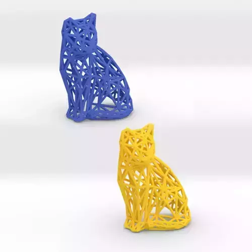 Sitting Cat 3D print model