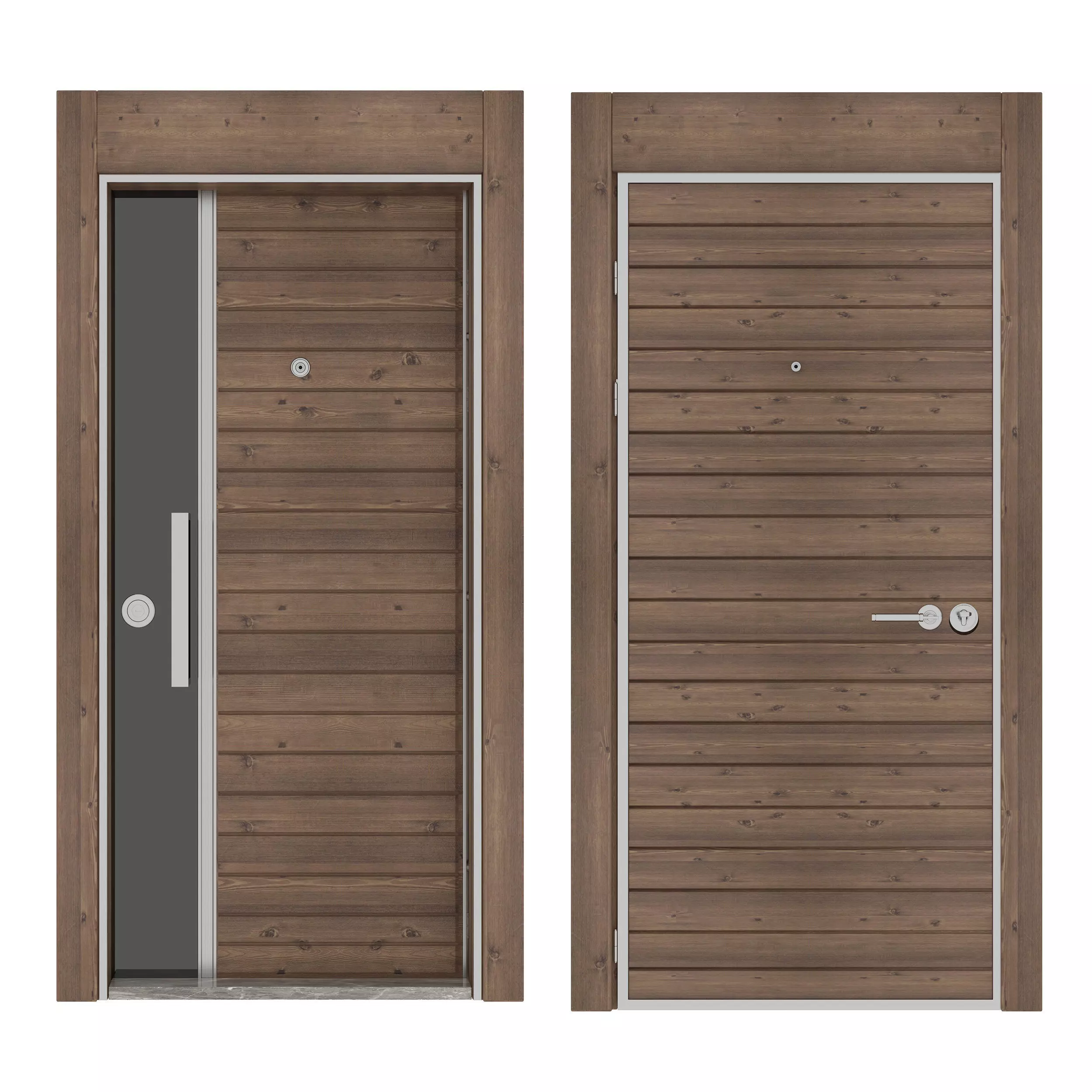 Steel Door 3D model_0