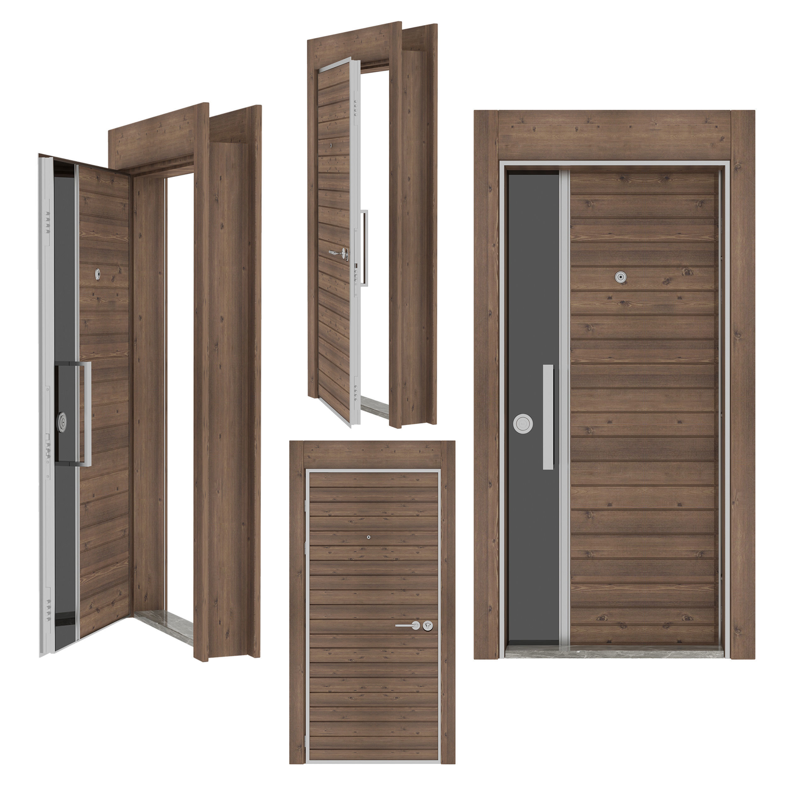 Steel Door 3D model_3