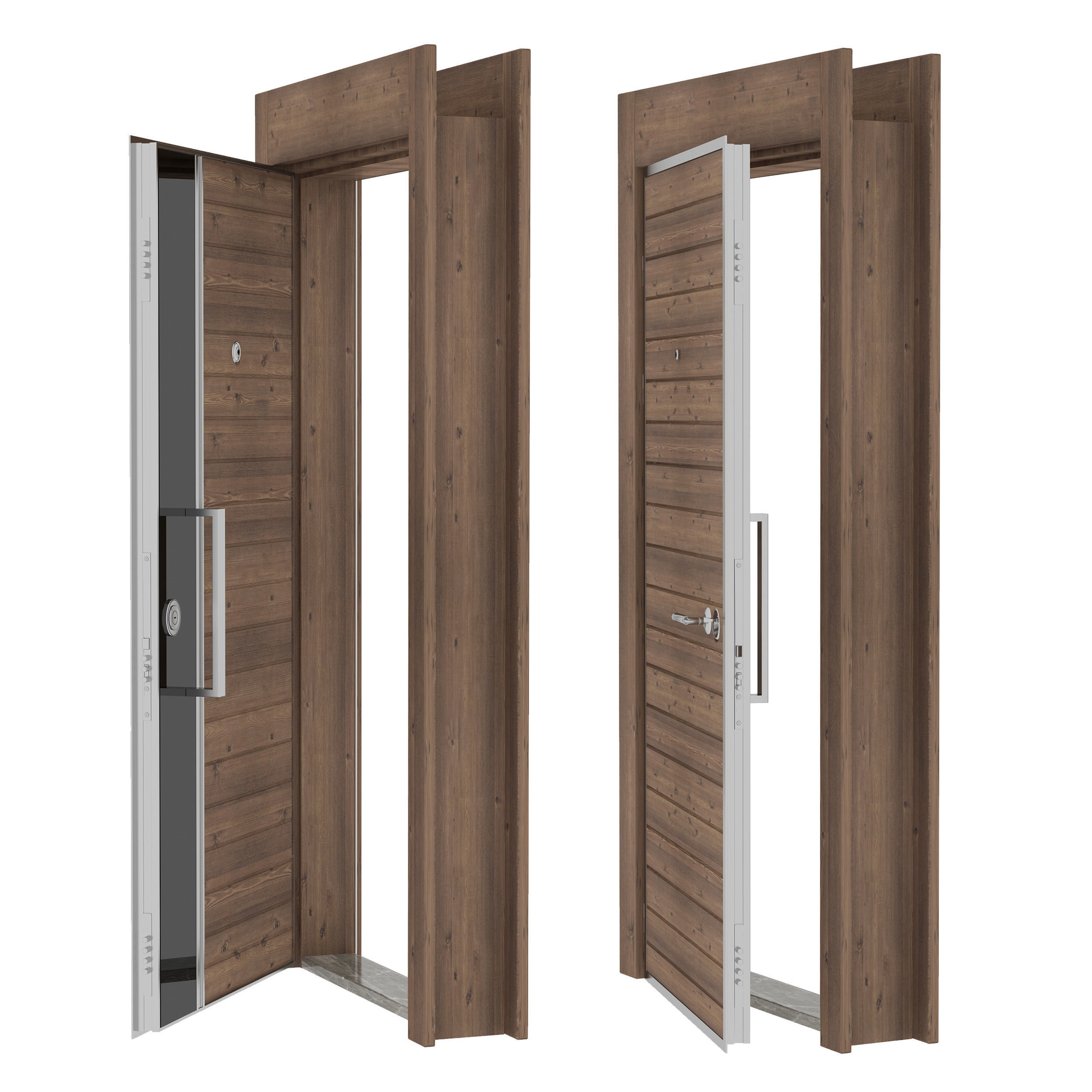 Steel Door 3D model_1