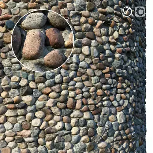 Masonry material 04 Low-poly 3D model