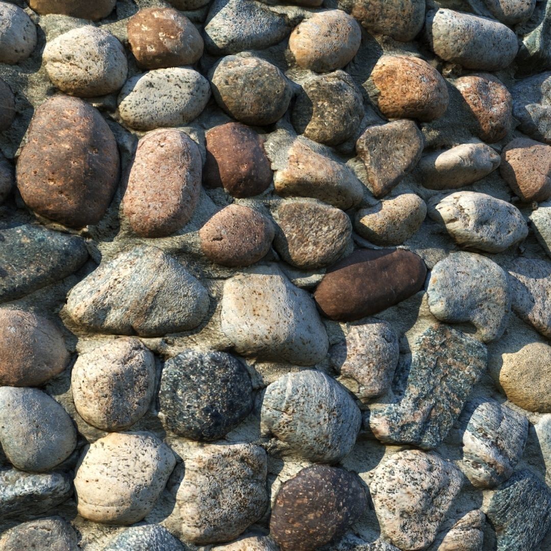 Masonry material 04 Low-poly 3D model_4