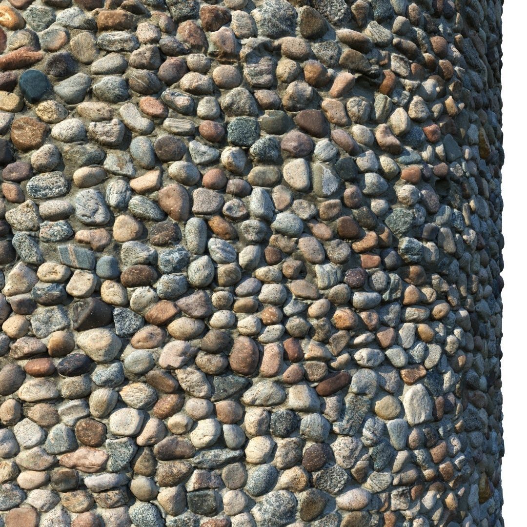 Masonry material 04 Low-poly 3D model_3