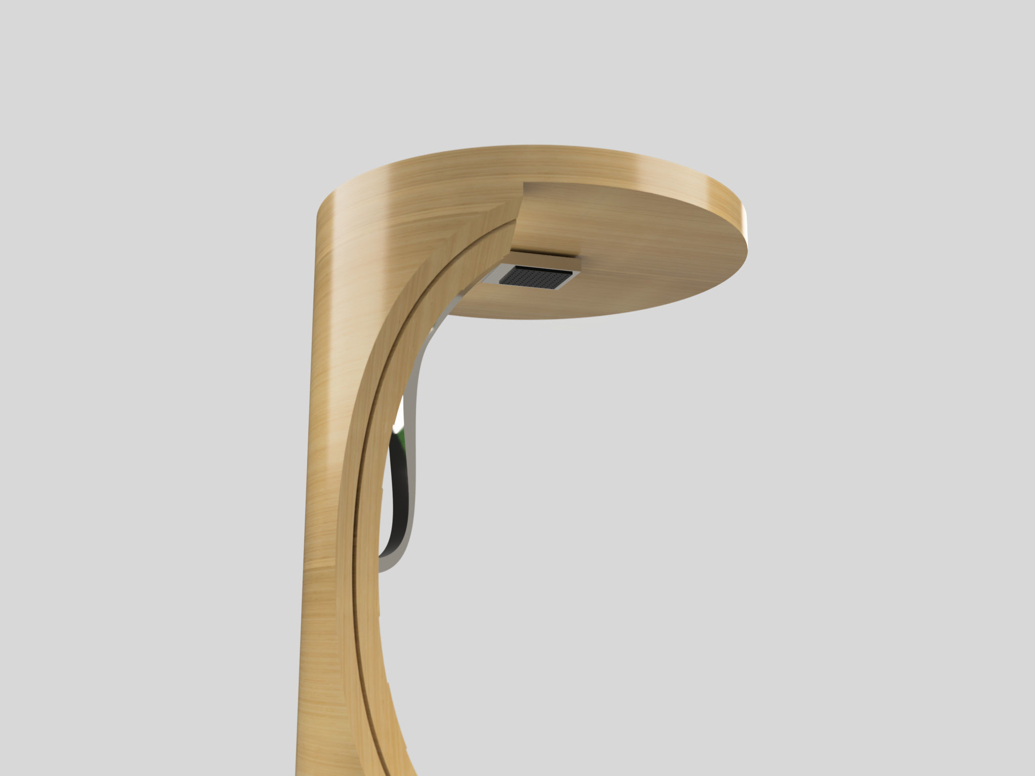 shower cabin Low-poly 3D model_1