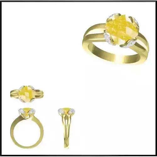 JCD Format Mens color stone rings jewelry cad institute